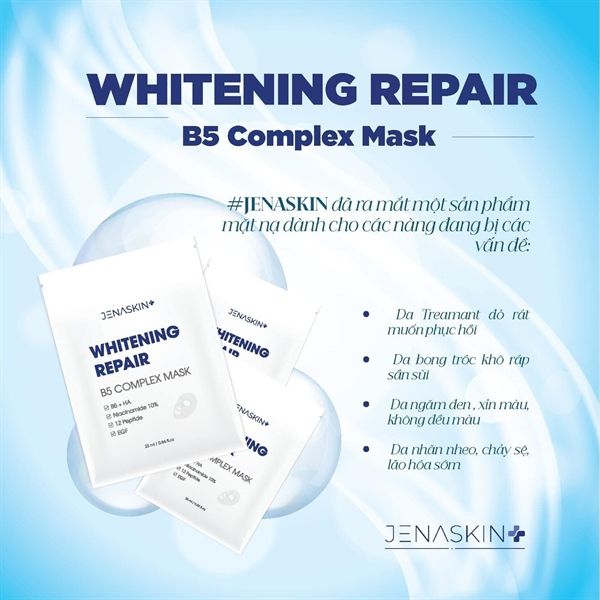 Mặt Nạ phục hồi cấp ẩm Whitening Repair B5 Complex Mask Jenaskin