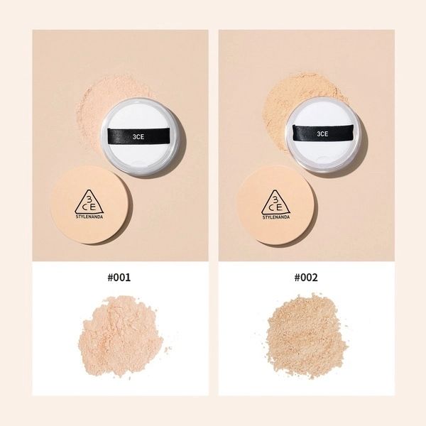 Phấn Phủ Bột 3CE Natural Finish Loose Powder 8.5g