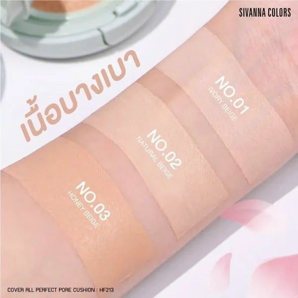 Phấn nuớc sivanna cover all perfect pore Cushion mẫu mới #02