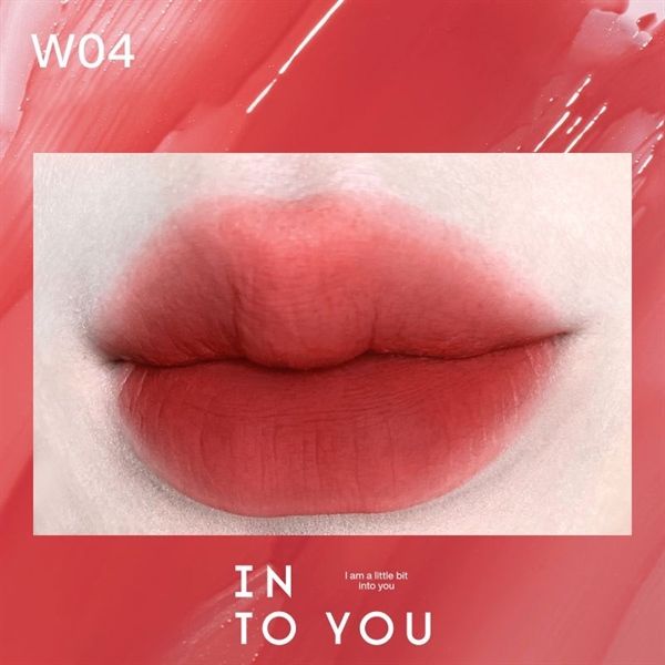 son tint lì sương mù bóng Into you watery #w04 đỏ cam