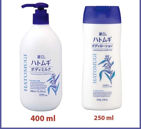 Sữa Dưỡng Thể Hatomugi Dưỡng Sáng Da Ban Đêm 400ml