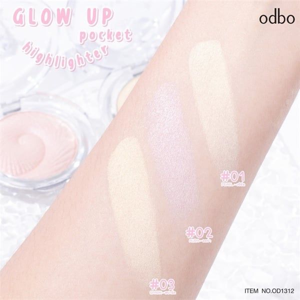 phấn bắt sáng Odbo glow up pocket highlighter #01