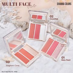 Phấn mắt 12 ô Sivanna Colors Multi Face #01 melo peart
