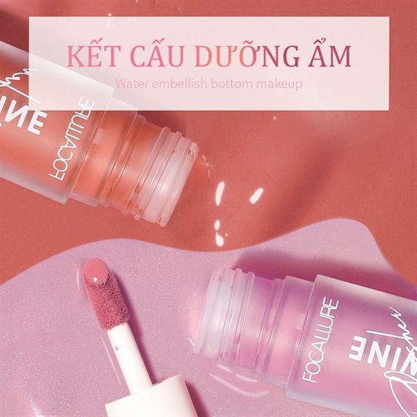 Má hồng dạng kem FOCALLURE Hangover Red Wine #01-hồng đất