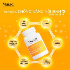 Viên Uống Chống Nắng Nội Sinh Murad Pomphenol Sunguard Dietary Supplement Mỹ 60 Viên