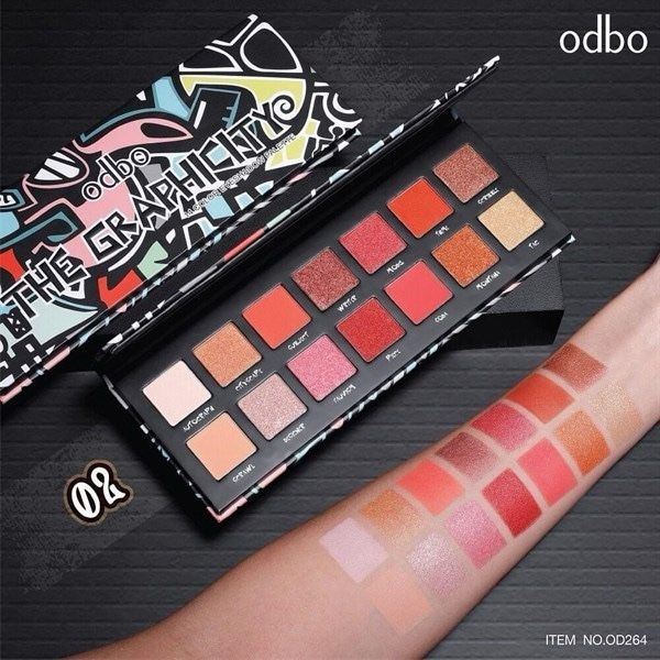 Phấn mắt Odbo The Graphicity 14ô