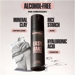 xịt khoá make up Hudabeauty easy bake blurring setting spray 16H 100ml