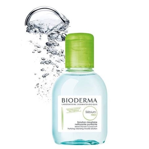 [MẪU MỚI] Nước Tẩy Trang Bioderma H2O Pháp màu xanh dành cho da dầu mụn, hỗn hợp thiên dầu 100ml