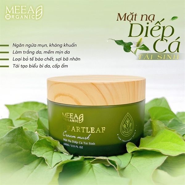 MASK DIẾP CÁ TÁI SINH MEEA ORGANIC HEARTLEAF 120G