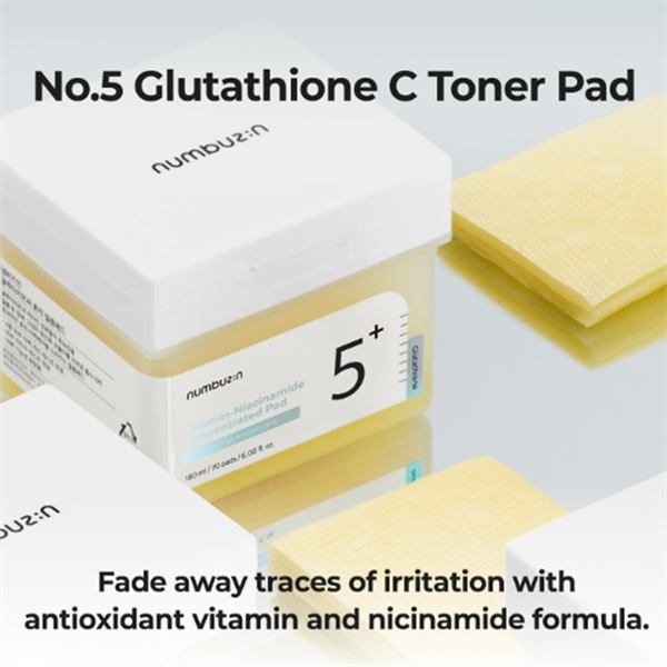 Toner Pad Numbuzin Vitamin Niacinamide Concentrated Pad Số 5