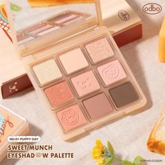 bảng phấn mắt ODBO sweet munch eyeshadow palette #puppyday