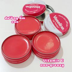 Son dưỡng hồng môi hộp thiếc hương hoa hồng Vaseline Lip Therapy Rosy Lips (20g) nước Anh