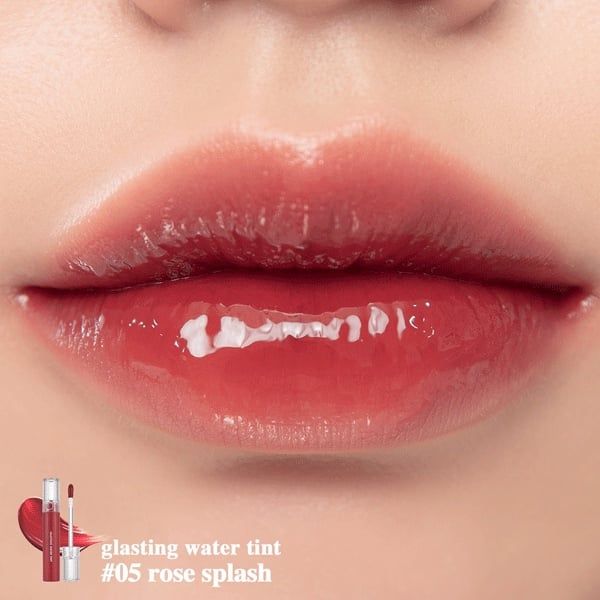 Son tint bóng Romand glasting water tint #05 rose splash