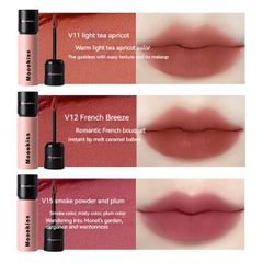 Son Môi Mooekiss velvet lip mud Chất Nhung Lì Lâu Trôi #V11