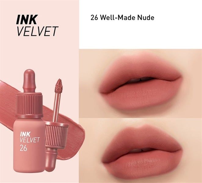 Son kem lì Peripera Ink Velvet 26 well made nude