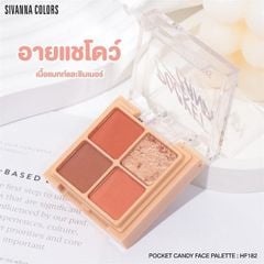 Bảng Phấn Mắt 4 Ô Sivanna Color Pocket Candy Face Palette