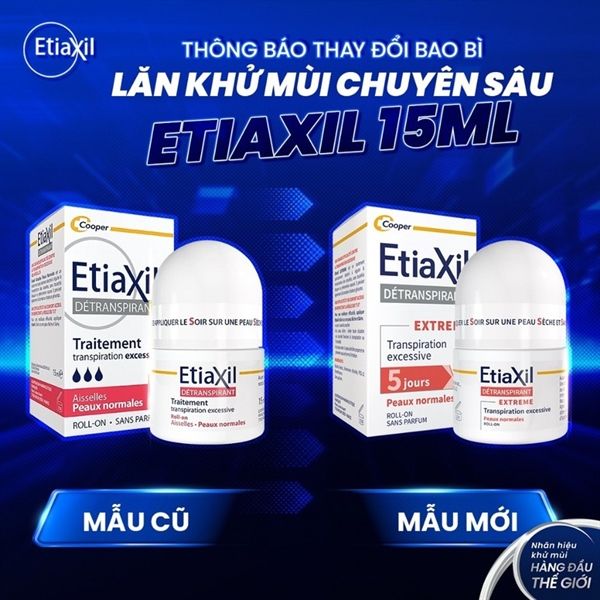 lăn nách Khử Mùi EtiaXil Đỏ đặc trị hôi nặng 15ml lên đến 72h