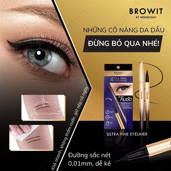 kẻ mắt browit siêu mảnh màu nâu