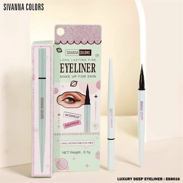 KẺ MẮT SIVANNA COLORS LONG LASTING FINE EYELINER 0.8G