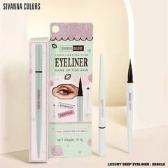 KẺ MẮT SIVANNA COLORS LONG LASTING FINE EYELINER 0.8G