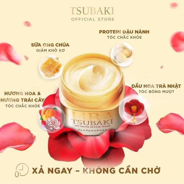 Mặt Nạ Tóc Tsubaki Cao Cấp Phục Hồi Hư Tổn 180g