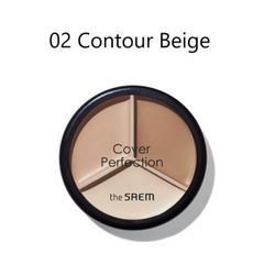 Bảng Triệt Sắc 3 ô The Saem Cover Perfection Triple Pot Concealer #02