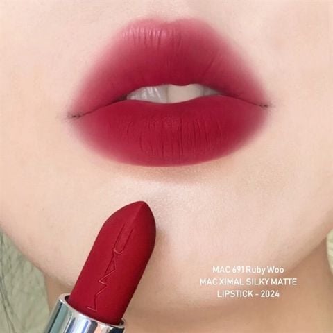 [New] Son thỏi lì MAC Ximal Matte lipstick - 691 Ruby Woo