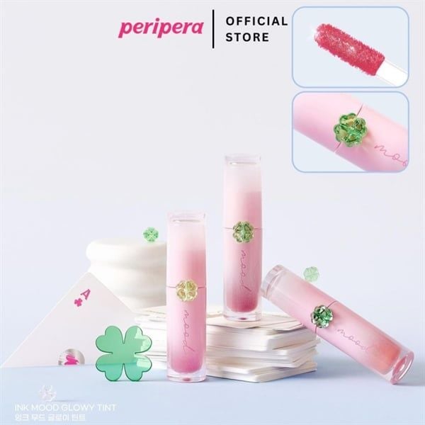 Son tint bóng Peripera Ink mood glowy tint căng mướt mịn môi #23