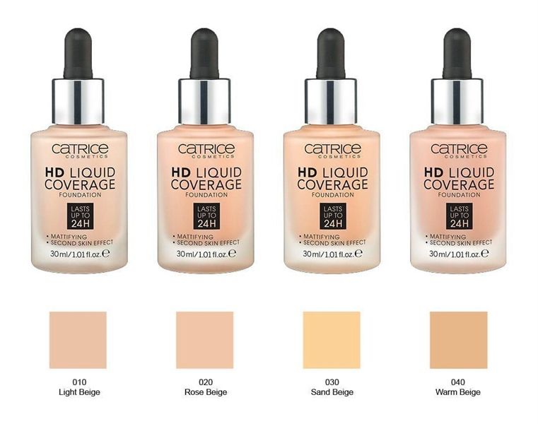 Kem Nền Catrice HD Liquid Coverage Foundation 010