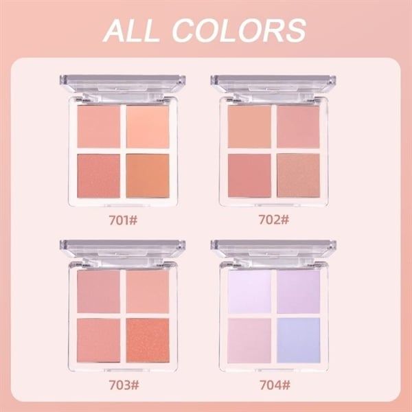 Bảng Phấn Má Hồng 4 Ô Gogo Tales Soft Mist Naked Feeling Blush 704