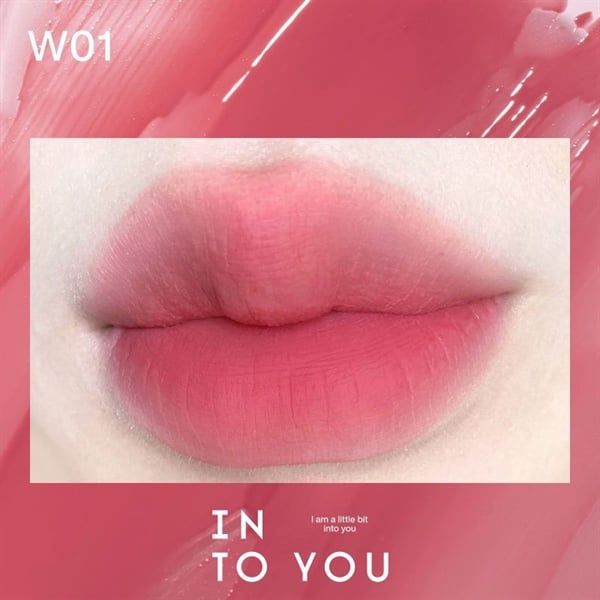 son tint lì sương mù bóng Into you watery #w01 đỏ hồng
