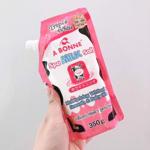 Tẩy da chết toàn thân muối tắm sữa bò Bonne spa milk salt 350g chính hãng thái lan