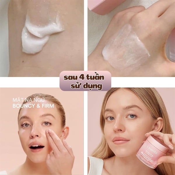 Mặt Nạ Ngủ Tăng Cường Collagen, Căng Mịn Da Laneige Bouncy & Firm Sleeping Mask