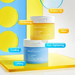 Toner Pad Medianswer pore collagen cấp ẩm,se khít lỗ chân lông (80 miếng)