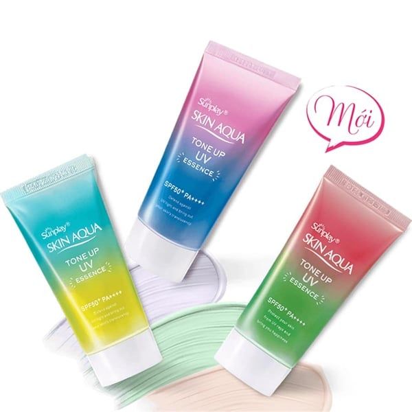Kem chống nắng nâng tông Skin Aqua spf50+ pa++++ 80g cho da mụn [hàng nội địa nhật ]