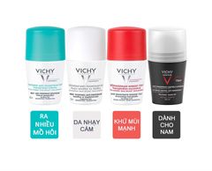 LĂN KHỬ MÙI KIỀM MỒ HÔI VÀ KHỬ MÙI CƠ THỂ HIỆU QUẢ VICHY