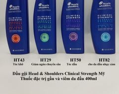 Dầu gội Head And Shoulders Clinical Strength pđặc trị gầu và viêm da đầu 400ml