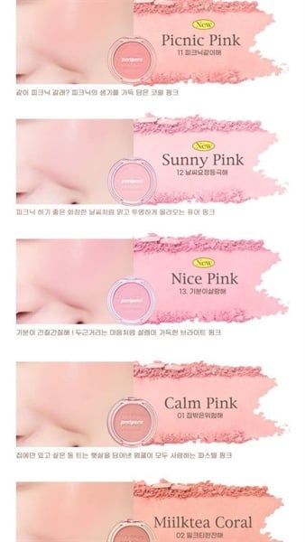 PHẤN MÁ HỒNG PERIPERA PURE BLUSHED SUNSHINE CHEEk #26