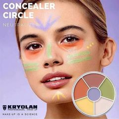 triệt sắc Kryolan dạng ô nhỏ 6 ô màu che mọi khuyết điểm mini