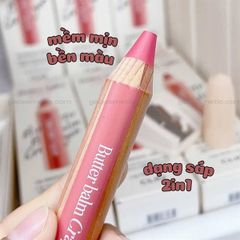Son bút chì Clio Butter Balm #09 Gentle Cream Peach
