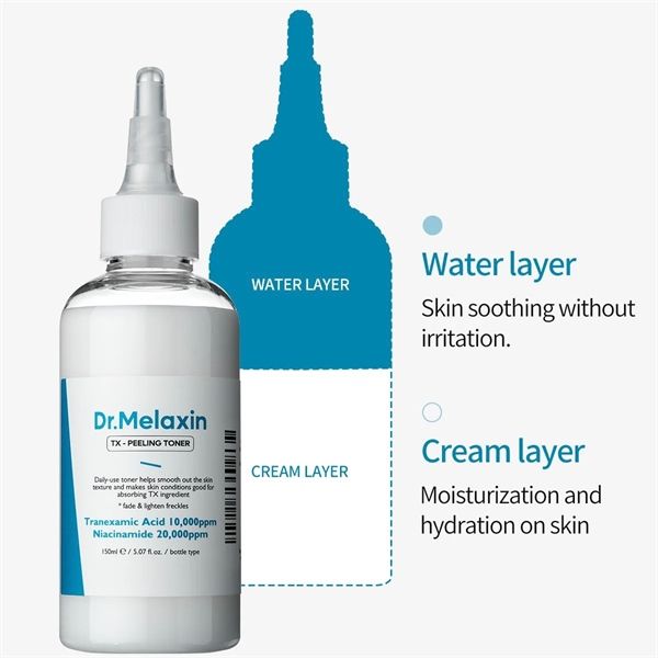 Toner TX Dr melaxin peeling 150ml cải thiện sắc tố, giúp bạn có làn da luôn trắng khoẻ, căng bóng 150ml