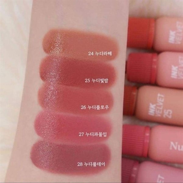 Son kem lì Peripera Ink Velvet 25 cinnamon nude