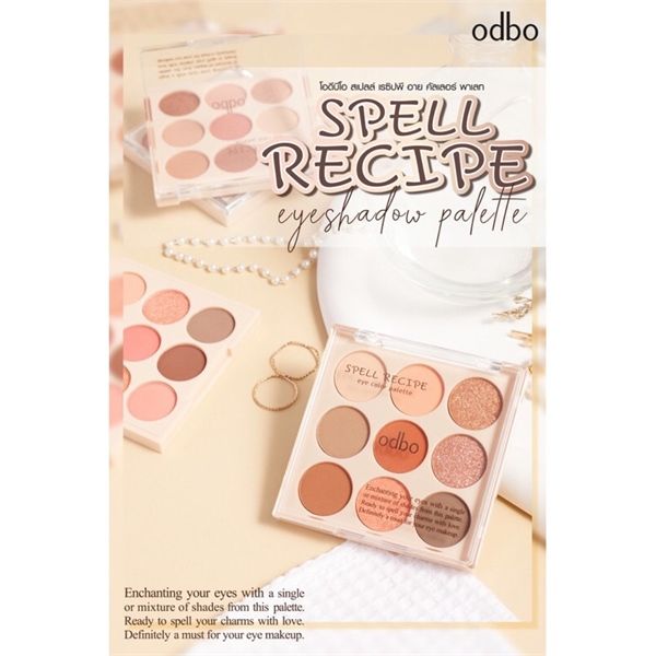 Phấn mắt Odbo spell recipe 9 ô tròn #03