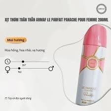 Xịt thơm body mist Club de Nuit HƯƠNG NƯỚC HOA LÊ PARFAIT PANACHE
