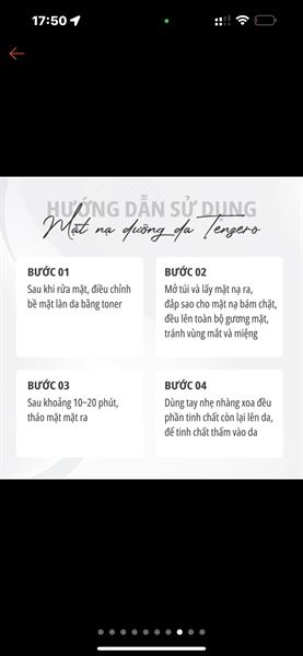mặt nạ giấy trong suốt giúp ẩm và chống lão hoá da tenzero -lựu