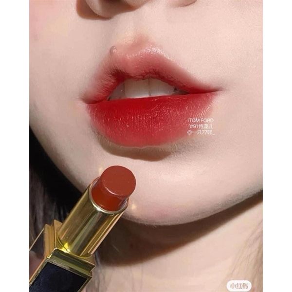SON TOMFORD LIP COLOR SATIN MATTE- 91 lucky star đỏ cam