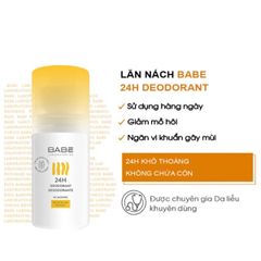 Lăn Khử Mùi Laboratorios Babe Desodorante 24h 50ml