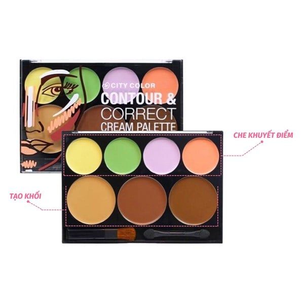 Bảng Tạo Khối Và Che Khuyết Điểm City Color 7 Ô