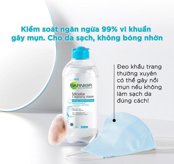 Nước Tẩy Trang Garnier Dành Cho Da Dầu Và Mụn 125ml