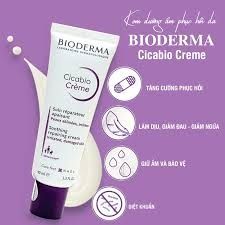 Kem Dưỡng Phục Hồi Da Bioderma Cicabio - Tím 30ml
